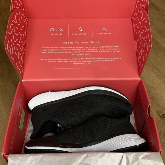 LANE EIGHT Relay Trainer Women's black and white size 7.5 - Picture 6 of 13